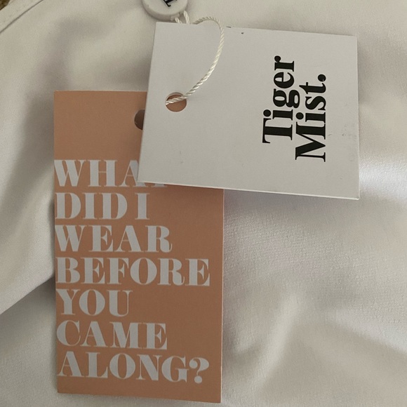 White one shoulder bodycon dress - Picture 4 of 4